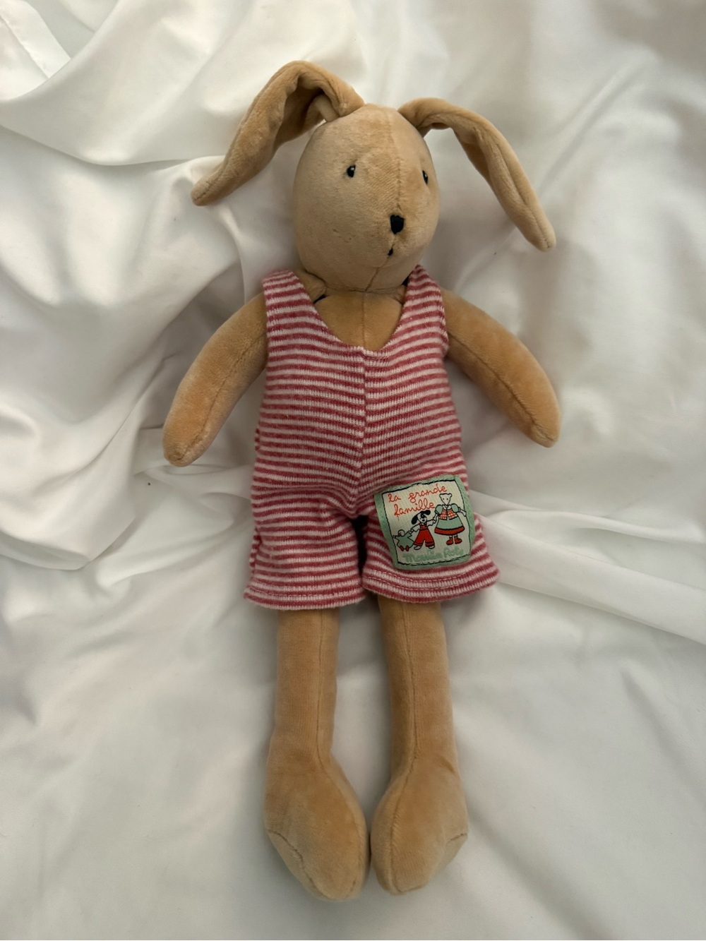 Like New Moulin Roty La Grande Famille Sylvain the Rabbit Plush